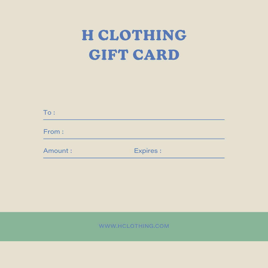 h clothing - gift card